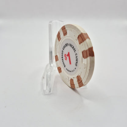 Winnebago Golden Nickel Casino Wisconsin Dells Wisconsin $1 Casino Chip