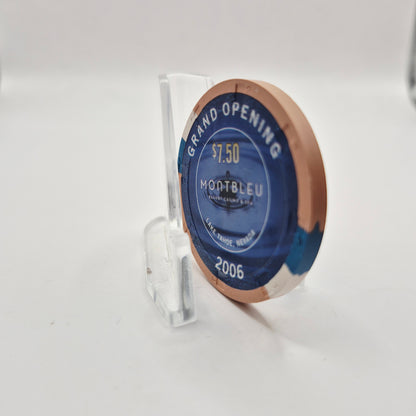 Montbleu Resort Casino Lake Tahoe Nevada 2006 'Grand Opening' $7.50 Casino Chip E5500