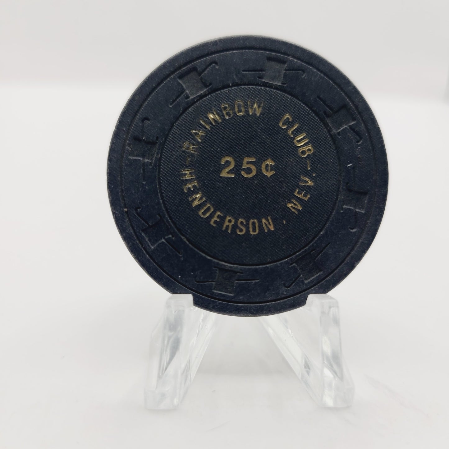 Rainbow Club Casino Henderson Nevada 1980 $.25 Casino Chip N2038