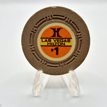 Las Vegas Hilton Hotel Casino Las Vegas Nevada 1972 $1 Casino Chip N1860