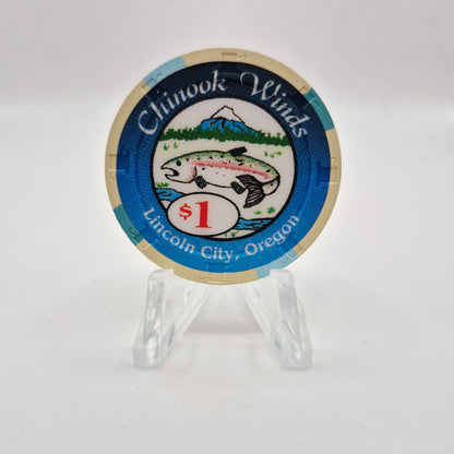 Chinook Winds Casino Lincoln City Oregon $1 Casino Chip