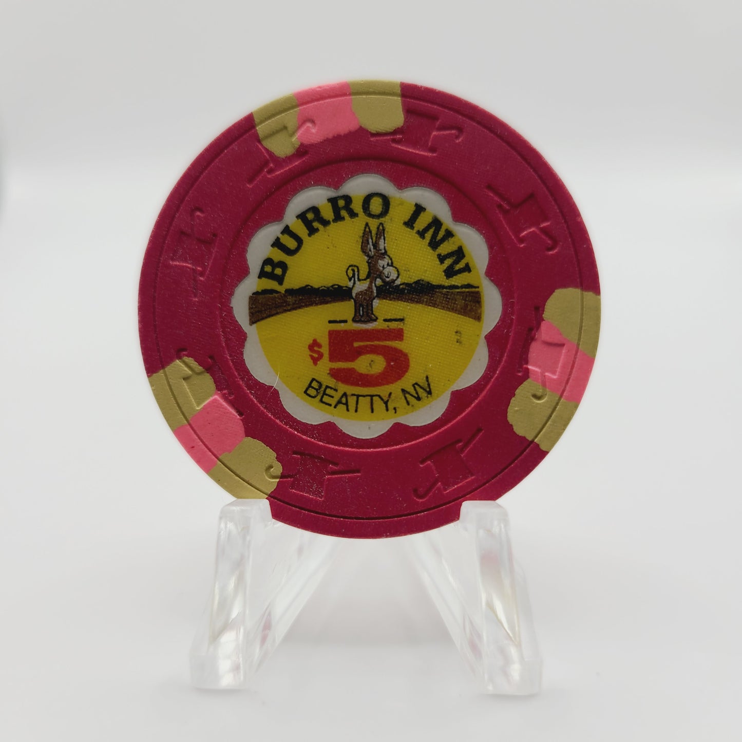 Burro Inn Beatty Nevada 1991 $5 Casino Chip N7418
