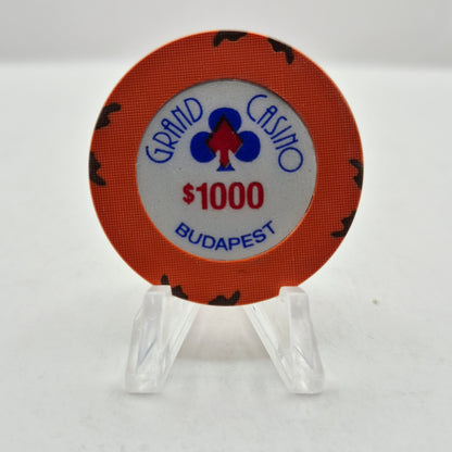 Grand Casino Budapest Hungary $1,000 Casino Chip CG159471