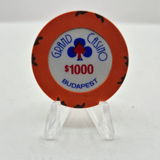 Grand Casino Budapest Hungary $1,000 Casino Chip CG159471