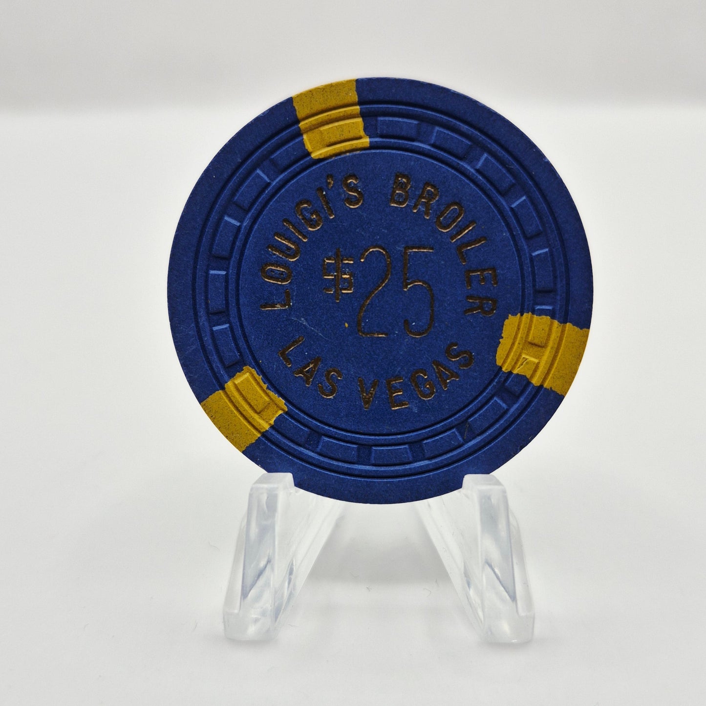 Louigi's Broiler Casino Las Vegas Nevada 1950's $25 Casino Chip E3227