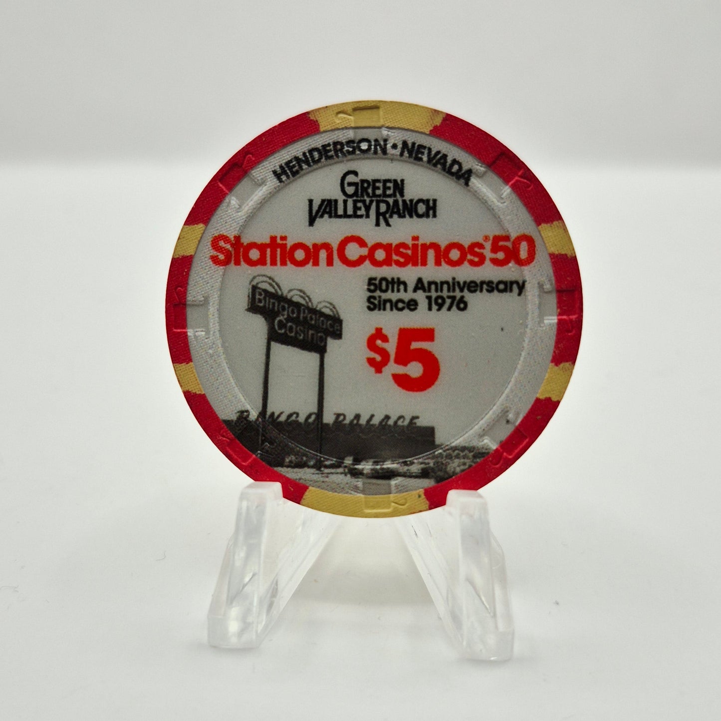 Green Valley Ranch Hotel Casino Henderson Nevada 2026 '50th Anniversary' $5 Casino Chip