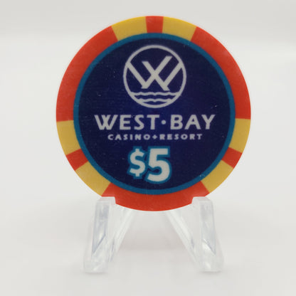 West Bay Casino Kingston Oklahoma $5 Casino Chip