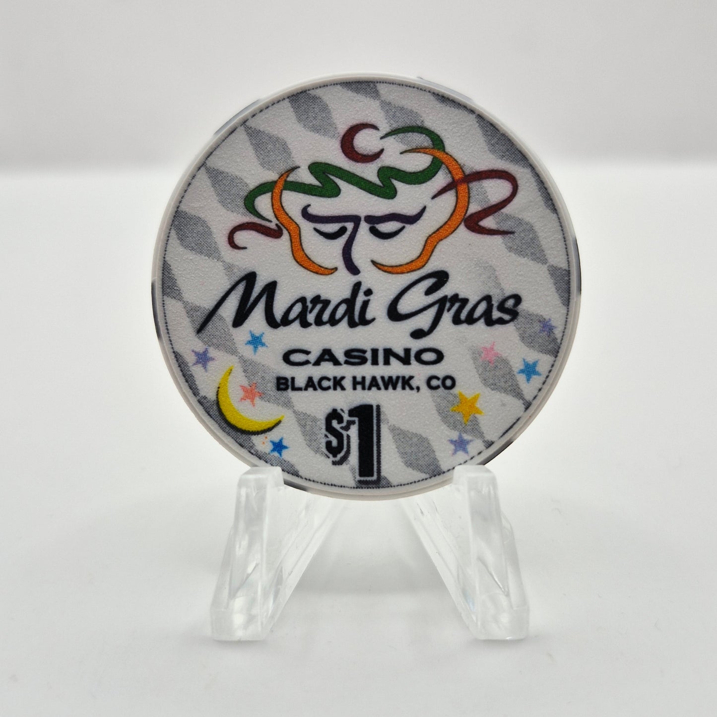 Mardi Gras Casino Black Hawk Colorado 2000 $1 Casino Chip