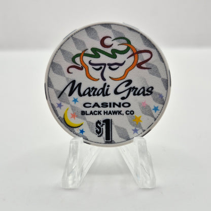 Mardi Gras Casino Black Hawk Colorado 2000 $1 Casino Chip