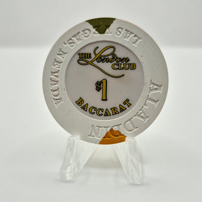 Alladin The London Club Resort Casino Las Vegas Nevada 2000 $1 Baccarat Chip V7139