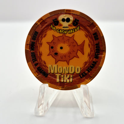 Hard Rock Hotel Casino Las Vegas Nevada 2003 NCV 'Mondo Tiki' Casino chip E0771 *SHARP