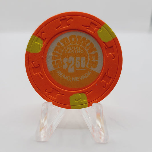 Sundowner Hotel Casino Reno Nevada 1980's $2.50 Casino Chip N2313