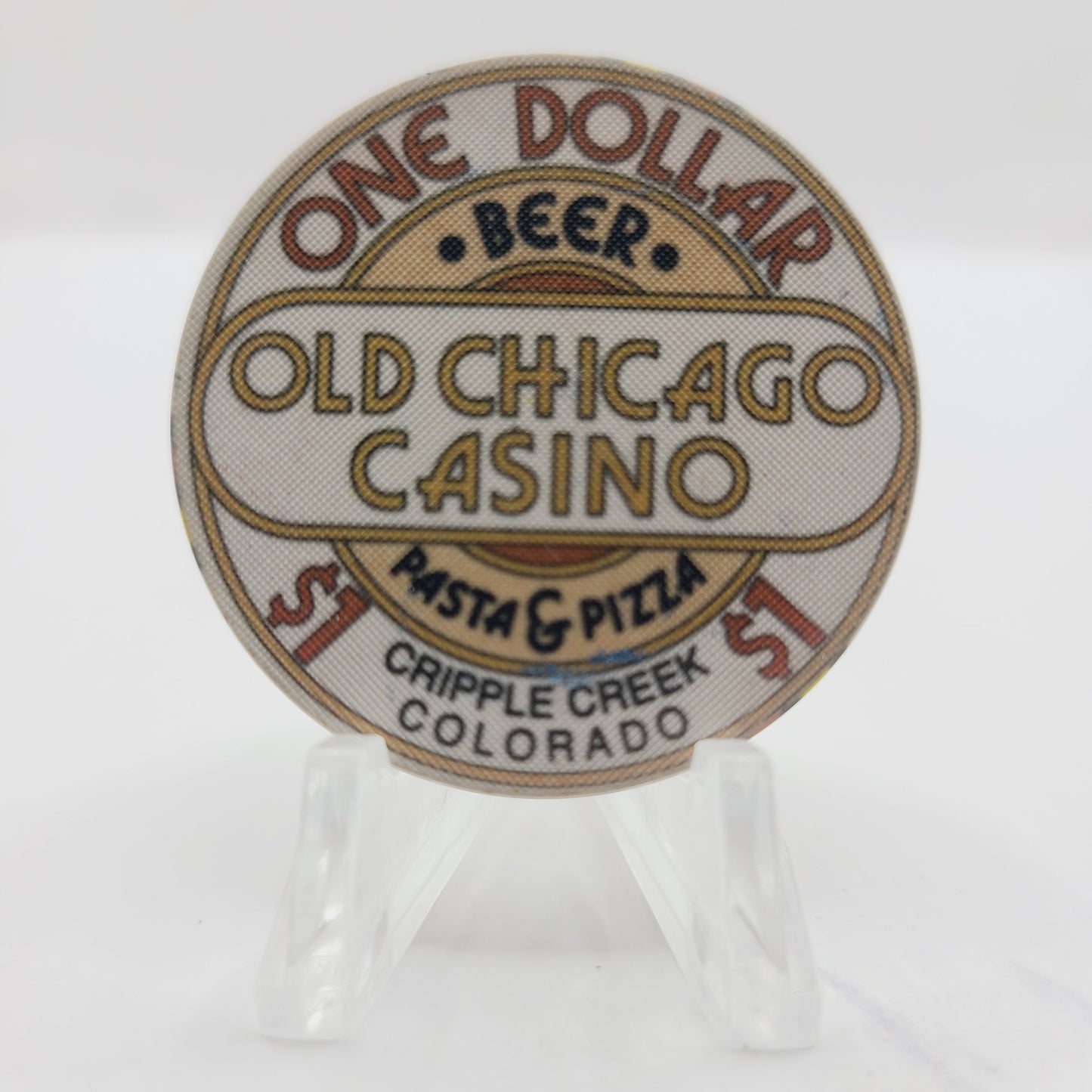 Old Chicago Casino Cripple Creek Colorado 1992 $1 Casino Chip