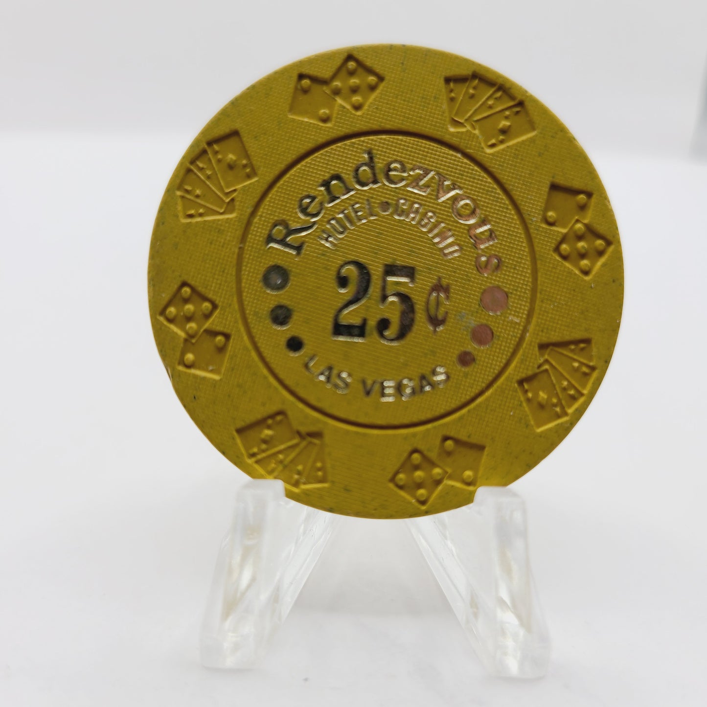 Rendezvous Hotel Casino Las Vegas Nevada 1977 $.25 Casino Chip N0997