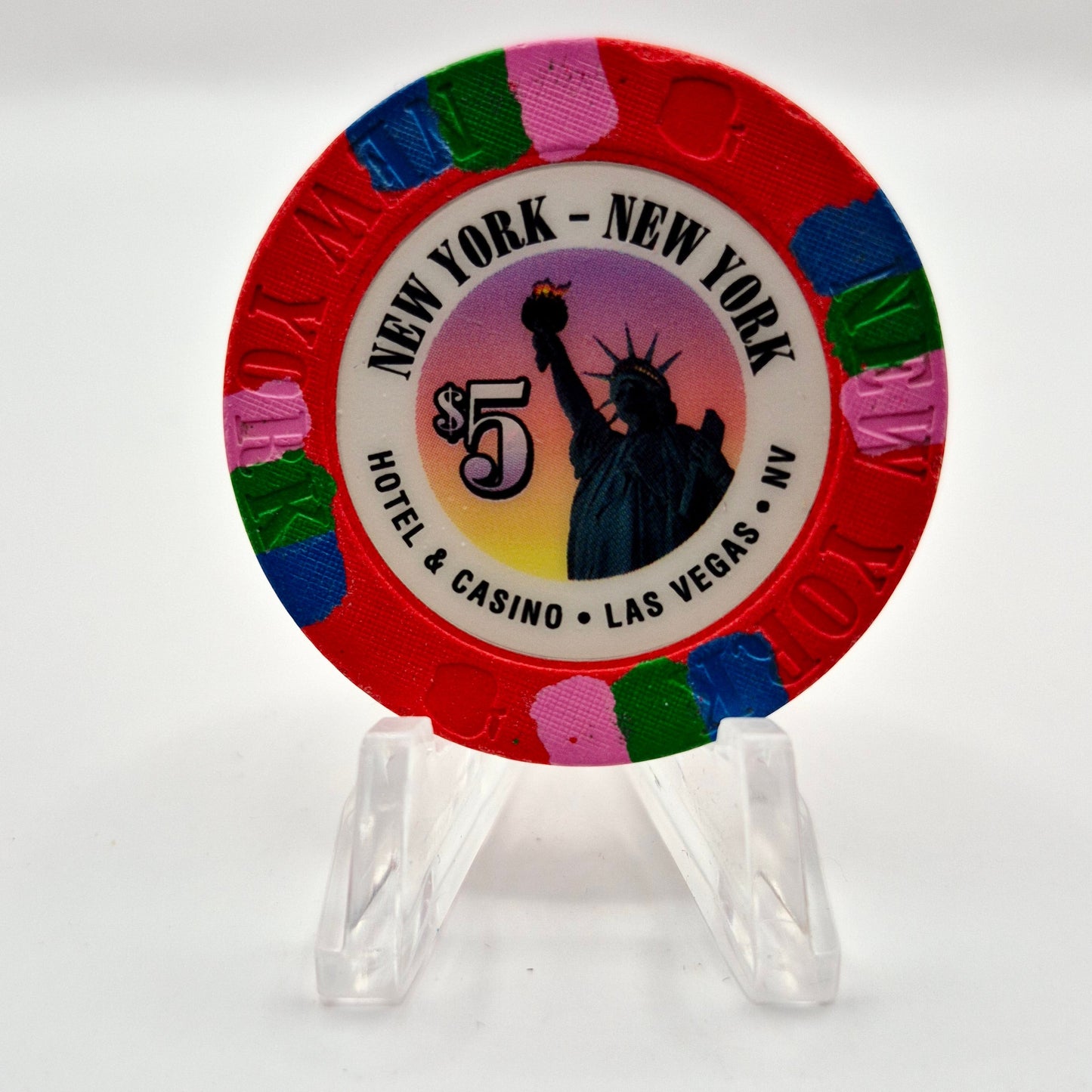 New York New York Las Vegas Nevada 2002 $5 Casino Chip E1663