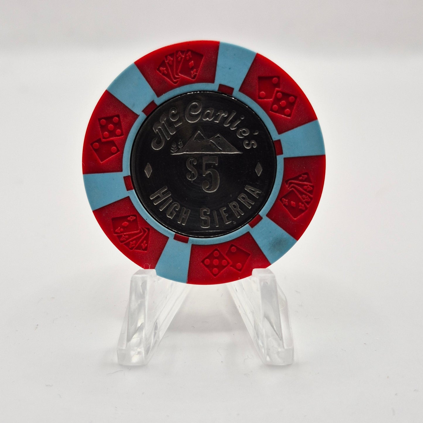 High Siera"McCarlie's" Sparks Nevada $5 Coin Inlay Casino Chip N5167