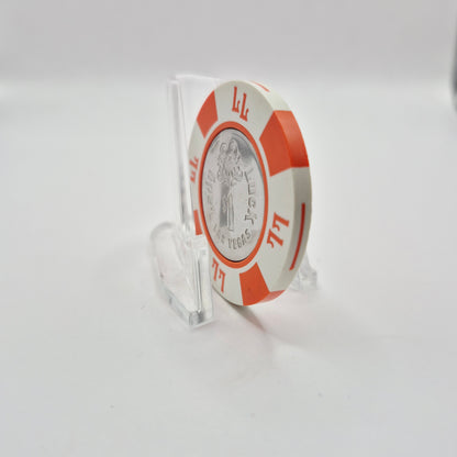 Lady Luck Hotel Casino Las Vegas Nevada 1980's $1 "Coin Inlay" Casino Chip N1842.S2