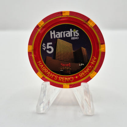 Harrah's Casino Hotel Reno Nevada 2016 'Year of the Monkey' $5 Casino Chip D2108