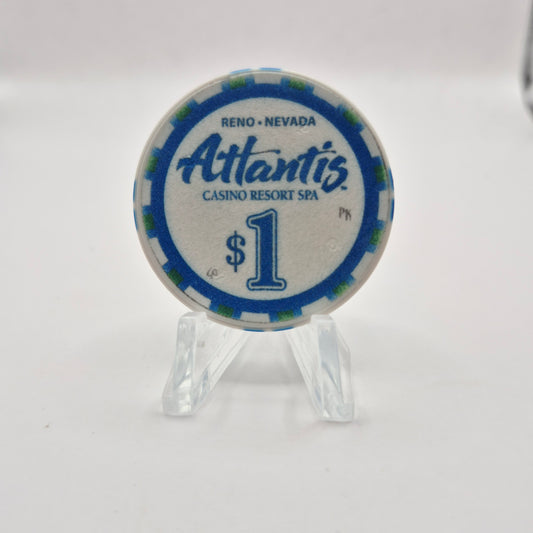 Atlantis Resort Casino Reno Nevada 2014 $1 Casino Chip D1639