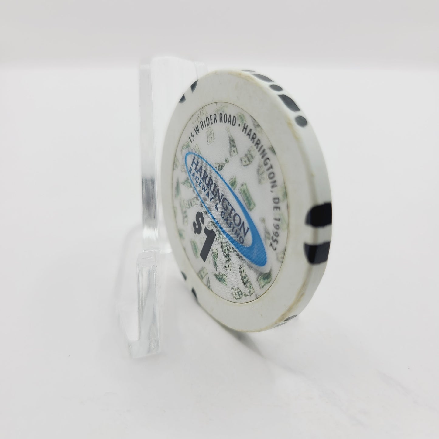 Harrington Raceway & Casino Harrington Delaware $1 Casino Chip