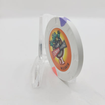 St.Croix Hotel Casino Danbury Wisconsin 2010 $1 Casino Chip