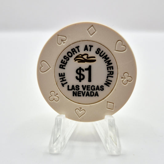 Resort at Summerlin Casino Las Vegas Nevada $1 Casino Chip V5347
