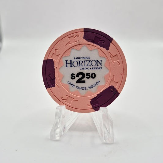 Horizon Resort Casino Lake Tahoe Nevada 1990 $2.50 Casino Chip N1351