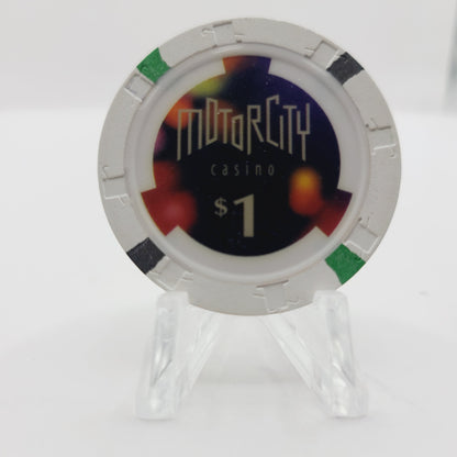 Motor City Hotel Casino Detroit Michigan 1999 $1 Casino Chip
