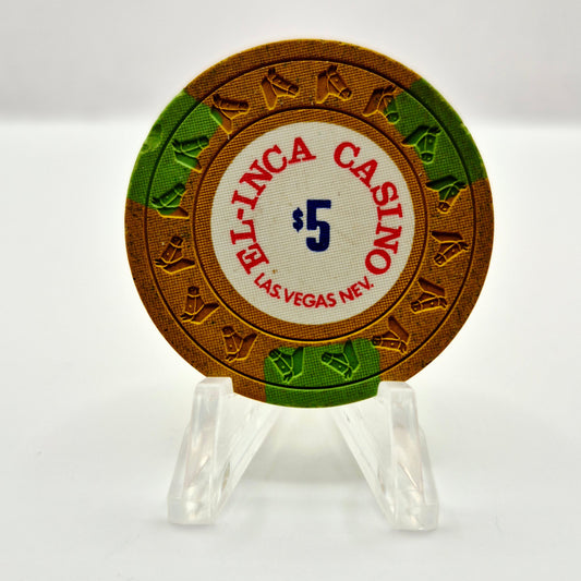 El Inca Casino Las Vegas Nevada 1977 $5 Casino Chip N1547