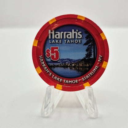 Harrah's Hotel Casino Lake Tahoe Nevada 2015 'Year of the Ram' $5 Casino Chip D1810