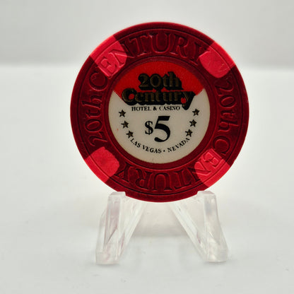 20th Century Casino Las Vegas Nevada 1978 $5  Casino Chip N1315