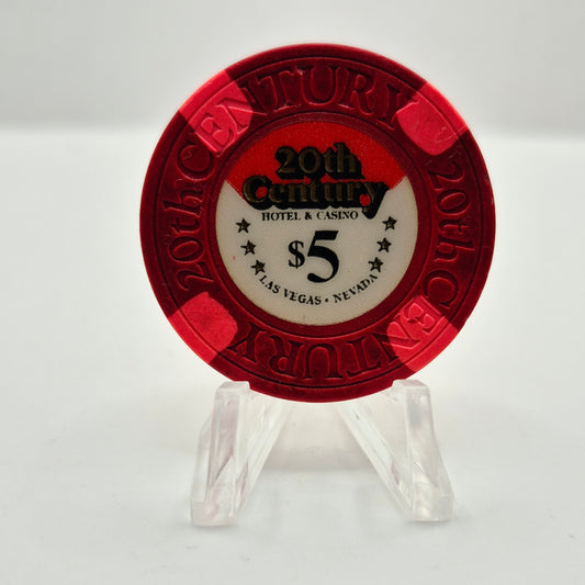 20th Century Casino Las Vegas Nevada 1978 $5  Casino Chip N1315