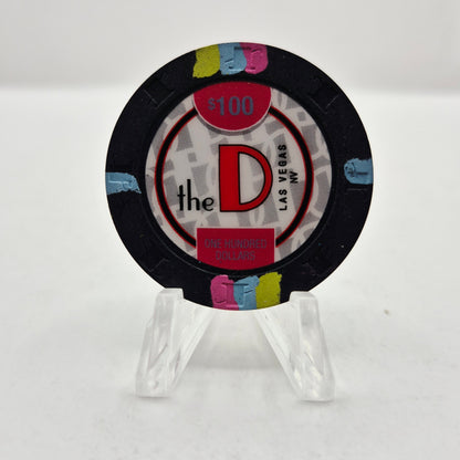 The D Hotel Casino Las Vegas Nevada 2017 $100 Casino Chip D2692