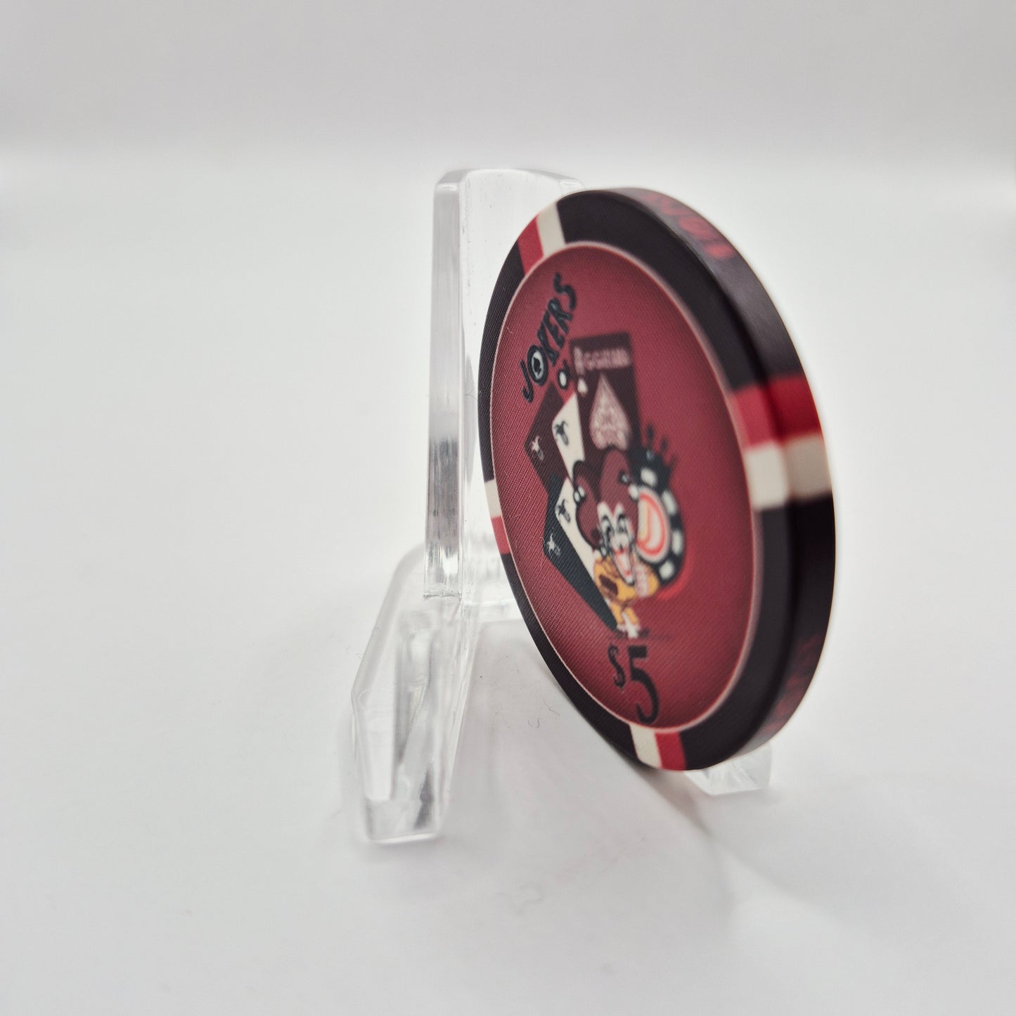 Joker's of Aggieland Poker Room College Station Texas 2023 $5 Casino Chip