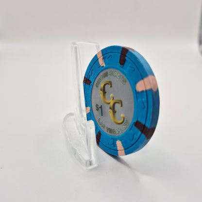 Circus Circus Casino Las Vegas Nevada 2019 $1 Casino Chip D2944