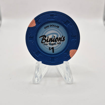 Binion's Gambling Hall Las Vegas Nevada 2013 $1 Casino Chip D1304