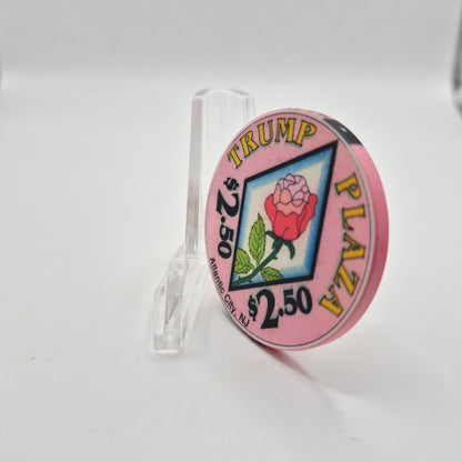 Trump Plaza Resort Casino Atlantic City New Jersey 'Satin' $2.50 Casino Chip