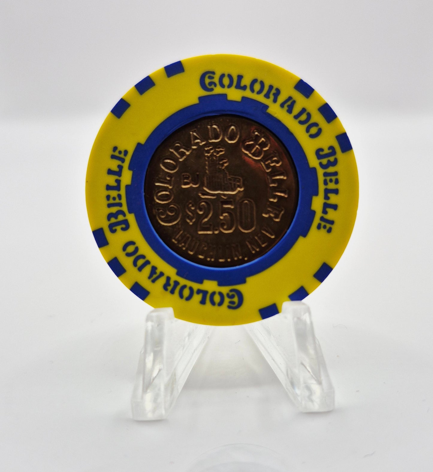 Colorado Belle Casino Laughlin Nevada 1997 $2.50 "Coin Inlay" Casino Chip N9503