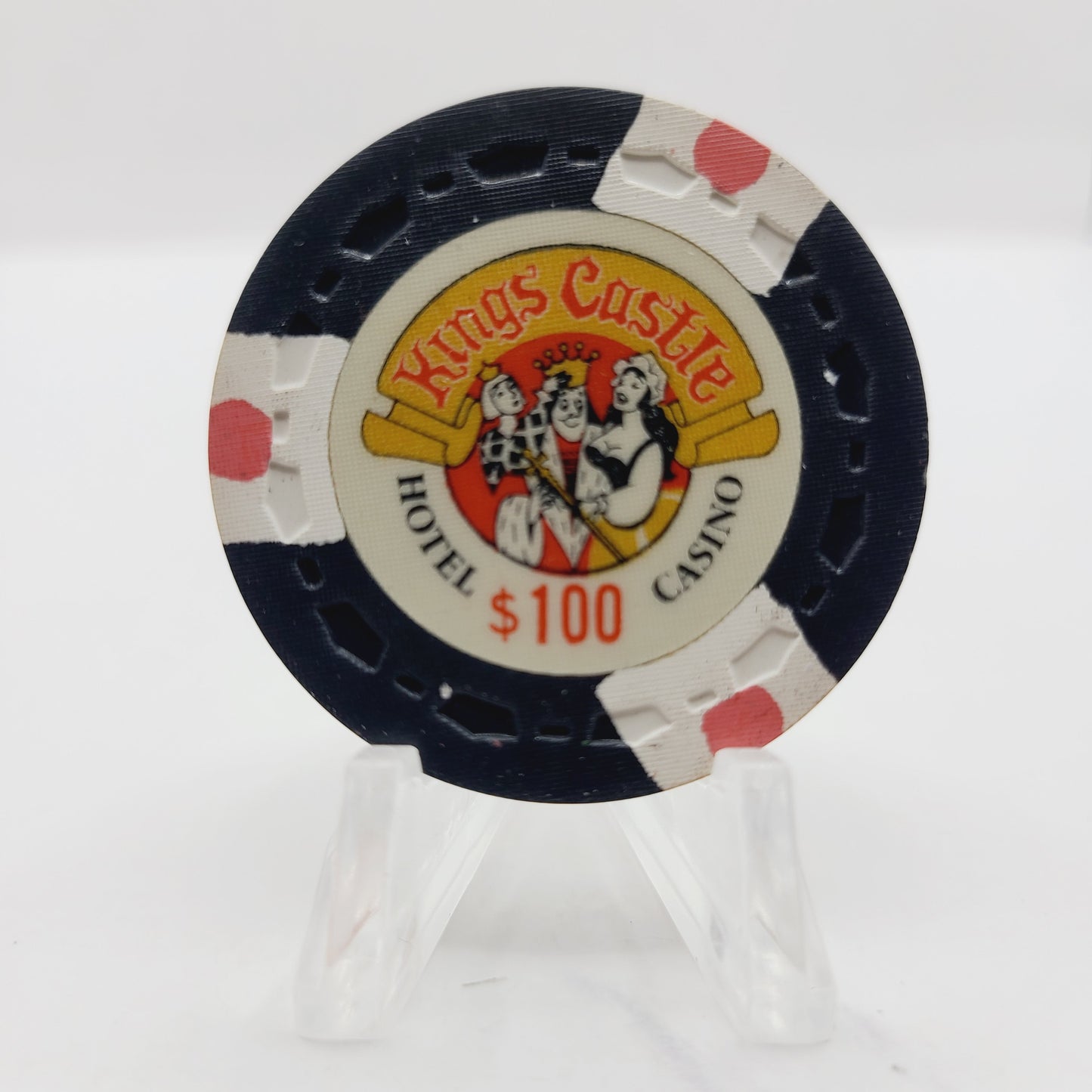 Kings Castle Hotel & Casino Lake Tahoe Nevada 1970 $100 Casino Chip N5203