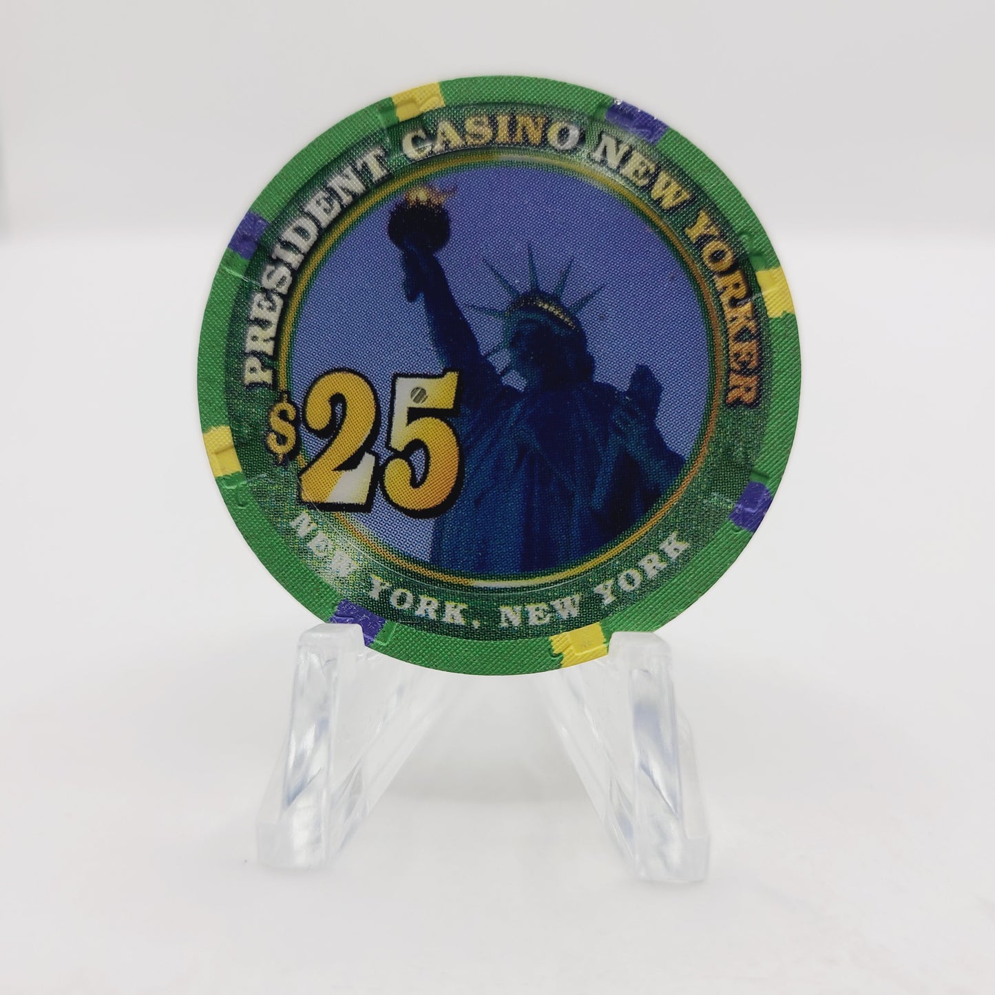 President Casino New Yorker "Day Cruise" New York New York $25 Casino Chip