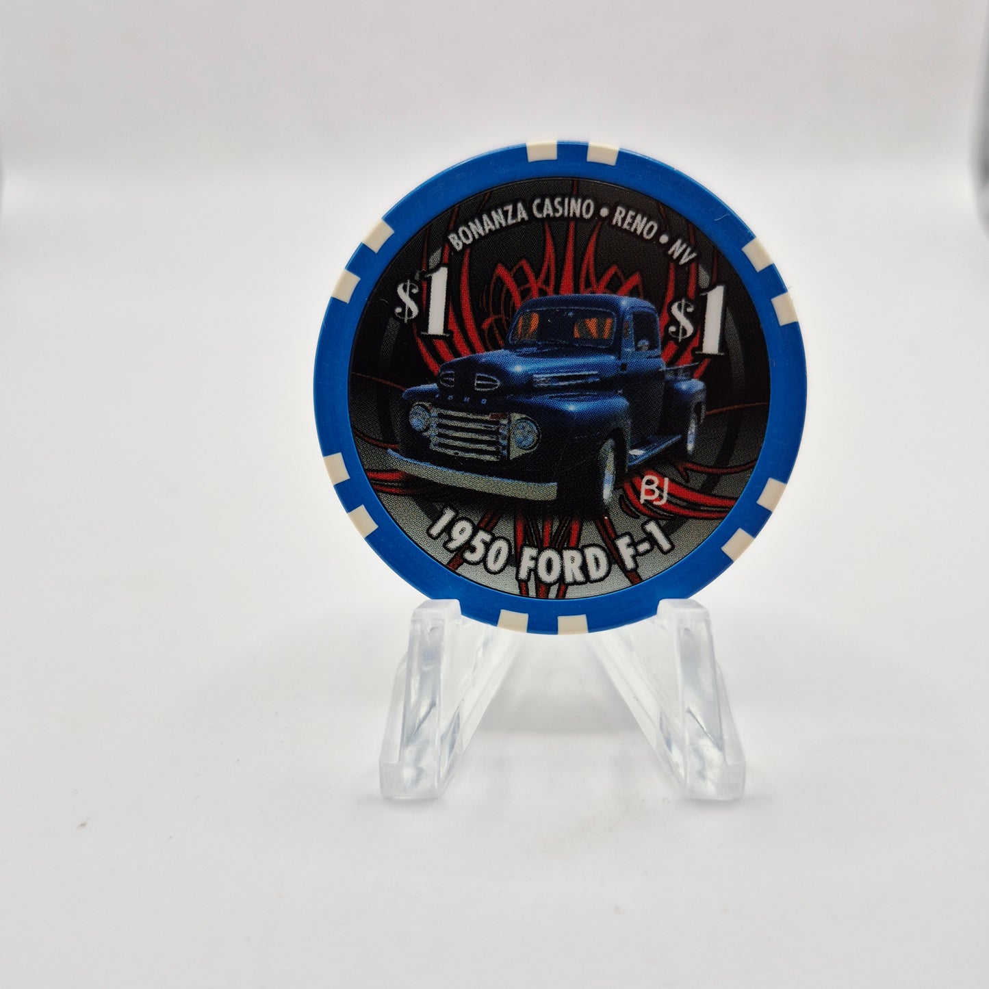 Bonanza Casino Reno Nevada 2015 '1950 Ford F-1' $1 Casino Chip D1757