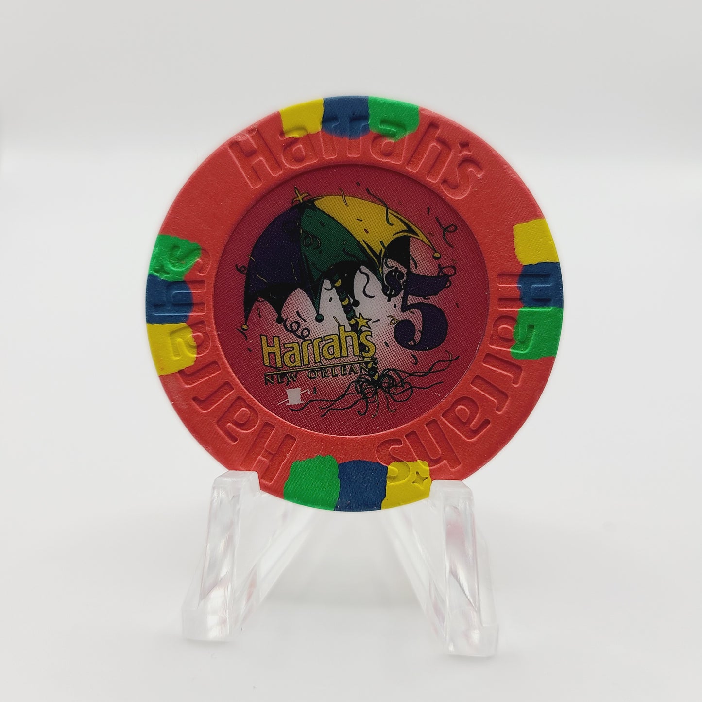 Harrah's Casino New Orleans Louisiana 2012 $5 Casino Chip "CIRCULATED"