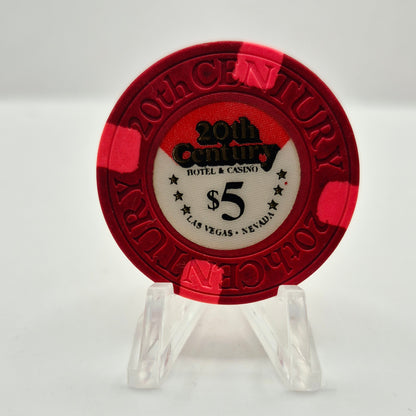20th Century Casino Las Vegas Nevada 1978 $5  Casino Chip N1315