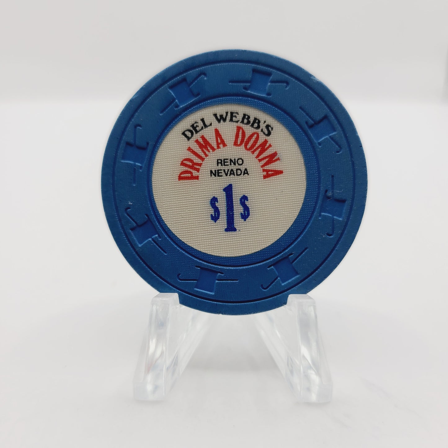 Primadonna Club Del Webb's Casino Reno Nevada 1976 $1 Casino Chip N5465
