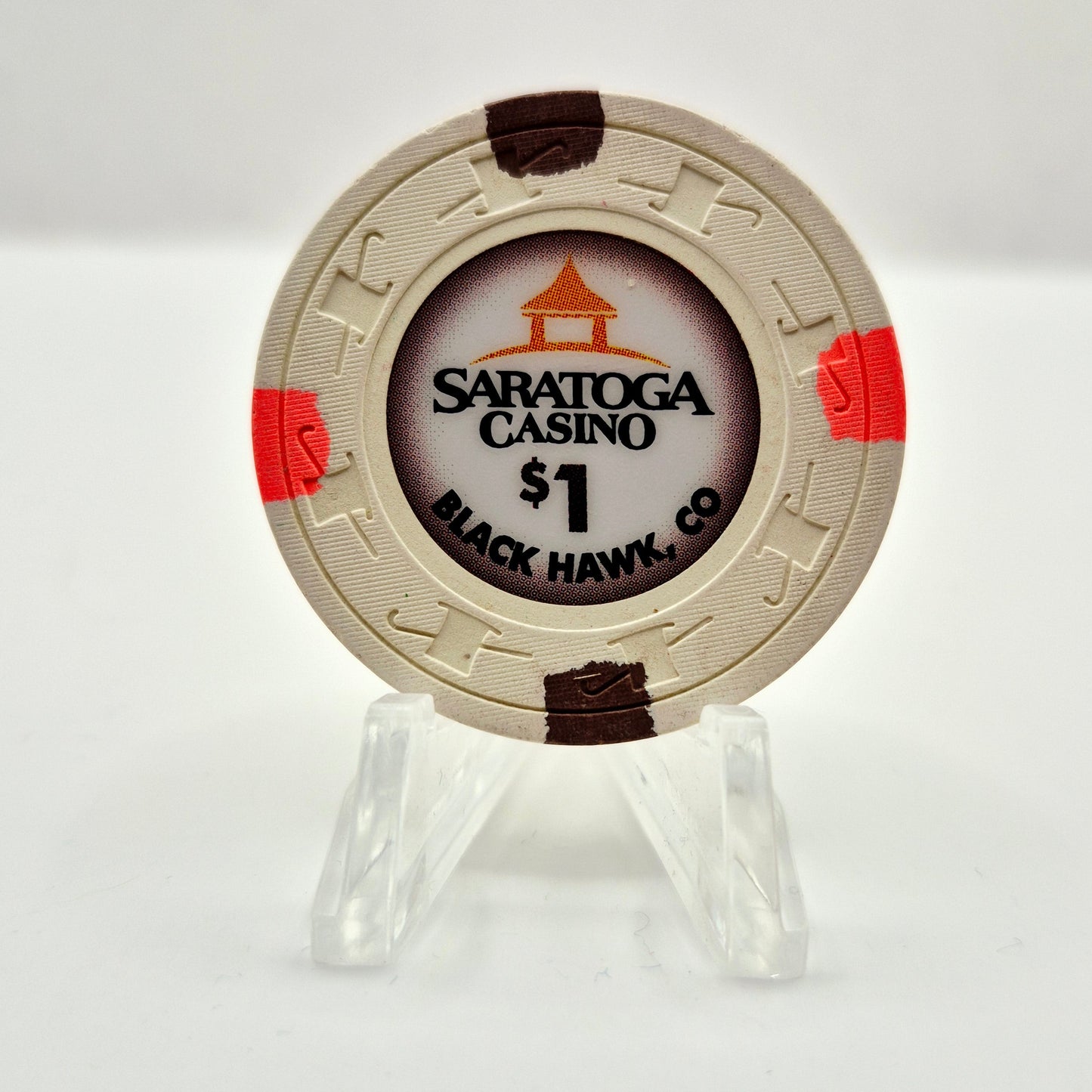 Saratoga Casino Black Hawk Colorado $1 Casino Chip