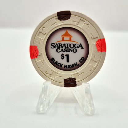 Saratoga Casino Black Hawk Colorado $1 Casino Chip
