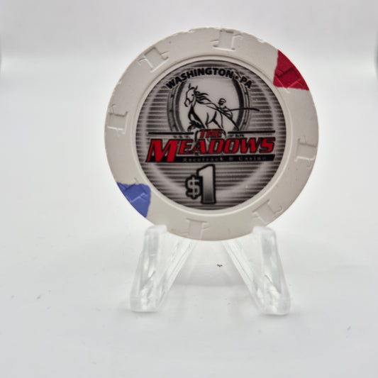 Meadows Racetrack & Casino Washington Pennsylvania 2010 $1 Casino Chip