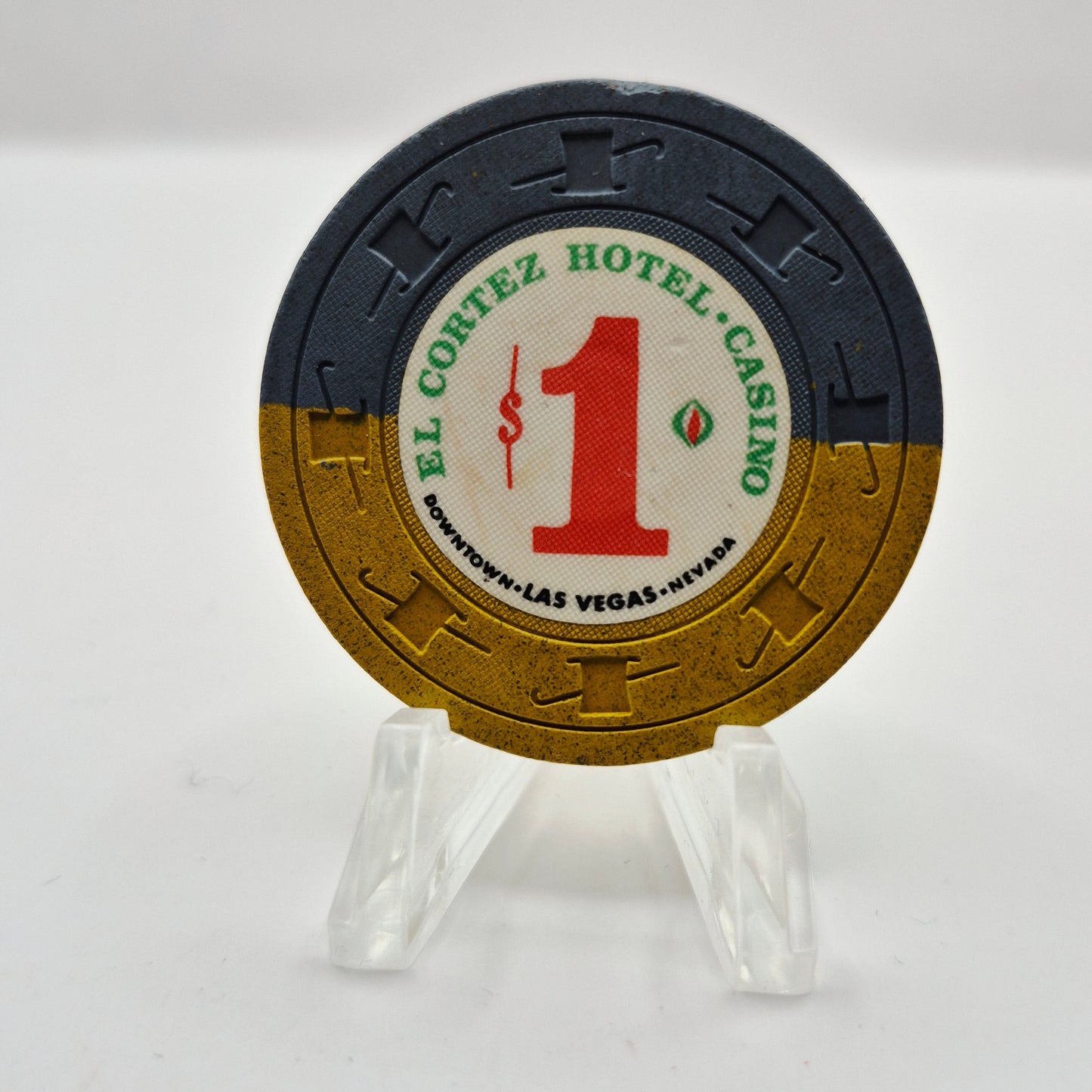 El Cortez Casino Las Vegas Nevada 1967 $1 Casino Chip N1539