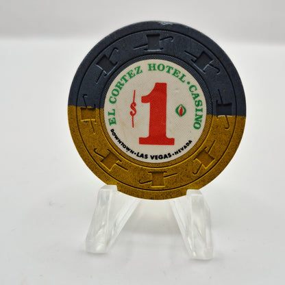 El Cortez Casino Las Vegas Nevada 1967 $1 Casino Chip N1539