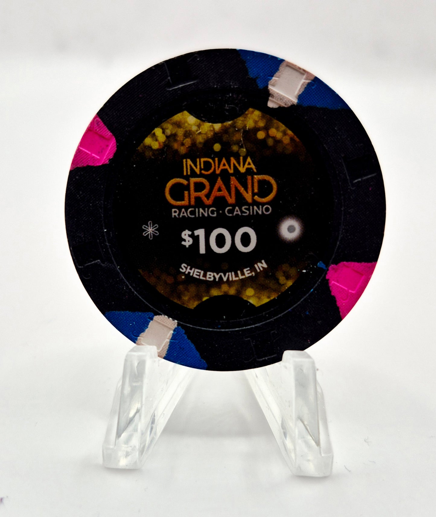 Indiana Grand Hotel Casino Shelbyville Indiana $100 Casino Chip